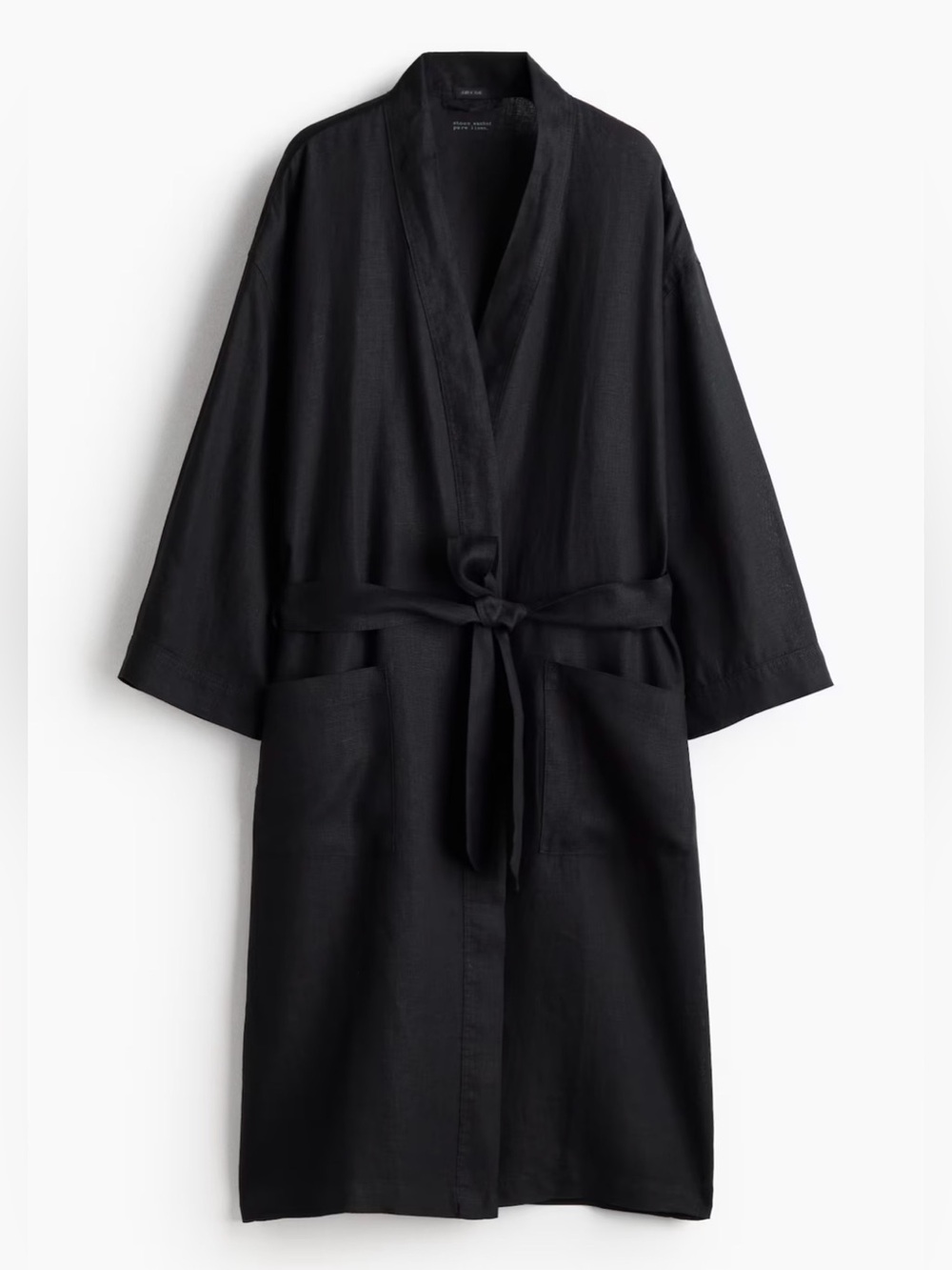 H&M home Washed Linen Robe Unisex  , size L/XL